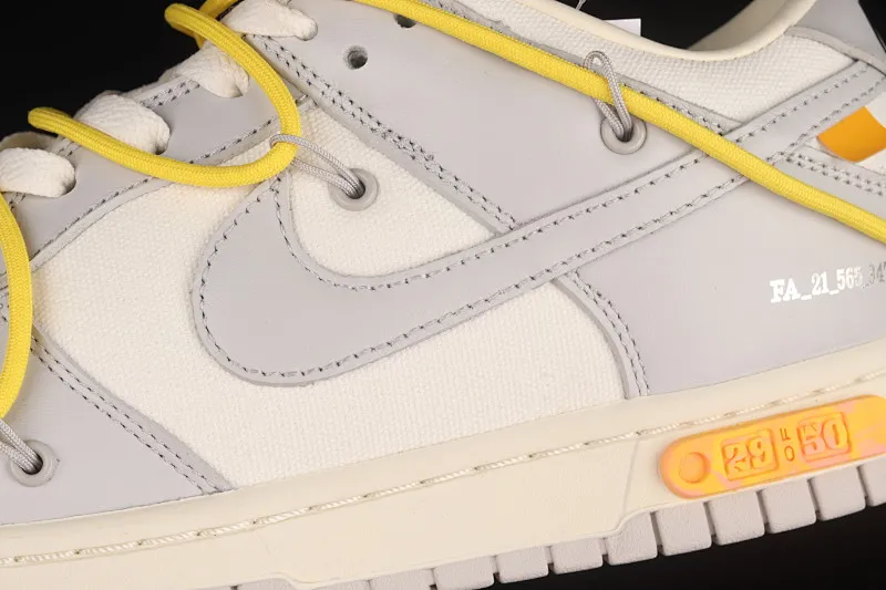 All Categories Nk SB Dunk Series Nk SB Dunk Low Low-top Sneakers Pure Original Version OF x Nk Dunk Low OW Gray Casual Sports Skateboard Shoes DM1602-103